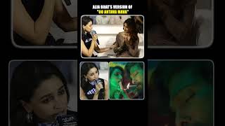 Alia Bhatt Sings allu arjuns pushpa Song quotOo Antava Mavaquot [upl. by Apgar245]