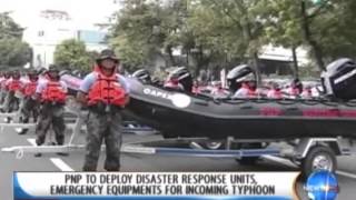 PNP to deploy disaster response units emergency equipments for incoming typhoon  Nov 6 13 [upl. by Gilligan807]