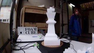 multiaxis CNC hotwire foam cutter demonstration [upl. by Anayaran]