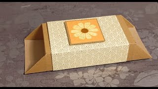 diy Verpackung Box ohne Kleber basteln 03112024 [upl. by Darbie265]