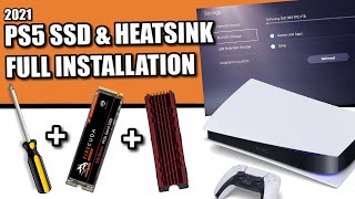 PS5 SSD amp Heatsink Installation amp Walkthrough [upl. by Refotsirhc788]