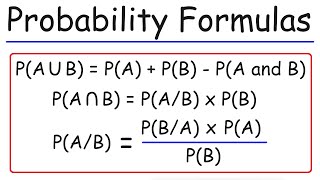 Probability Formulas Symbols amp Notations  Marginal Joint amp Conditional Probabilities [upl. by Panthia]