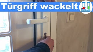 Haustür Türgriff wackelt ist locker  Reparieren in wenigen Sekunden RWS Aluminium Tür [upl. by Roswell231]