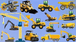 Compact Types of Heavy Equipment Auger Dragline Excavator Riper AmphibiousSkid Steer Buldozer [upl. by Pengelly]