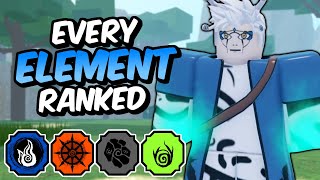 Every ELEMENT Ranked From WORST To BEST  Shinobi Life 2 Element Tier List [upl. by Ellerey]