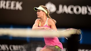 Eugenie Bouchard vs Kiki Bertens Highlights HD Australian Open 2015 [upl. by Enid321]