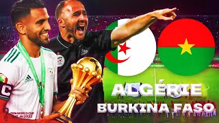 🔴🇩🇿🇧🇫 ALGERIE  BURKINA FASO  🔥 FINALE POUR LES DZ   Qualif Barrages Coupe du Monde [upl. by Anelrahs]