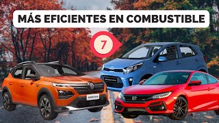 Los 7 AUTOS más AHORRADORES de GASOLINA ¡Ahorra dinero ya [upl. by Cowden]