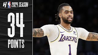 DAngelo Russell PUTS ON A SHOW 34 PTS amp 8 AST vs Blazers 🔥 FULL Highlights [upl. by Hildegarde]