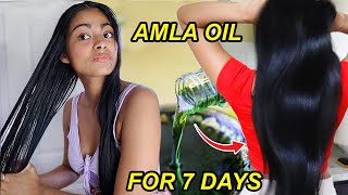 I tried AMLA on my hair for 7 days amp THIS HAPPENED before amp after results [upl. by Ilak237]