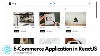 React ECommerce Application  ReactJS Projects [upl. by Erb]