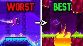 RANKING GEOMETRY DASH LEVELS WORST TO BEST [upl. by Ithaman421]