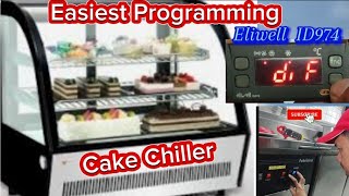 ELIWELL ID974 DIGITAL THERMOSTAT PROGRAM TO CAKE CHILLER [upl. by Whelan]