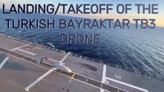 quot🇹🇷 Bayraktar TB3 Drone Operations on TCG ANADOLU  Historic Takeoff amp Landing Footagequot [upl. by Alaine521]