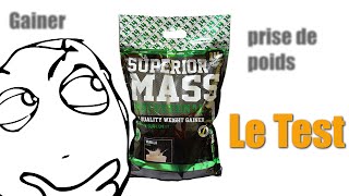 Test complement alimentaire Gainer Superior Mass Professionnal de Superior14 [upl. by Odrude]