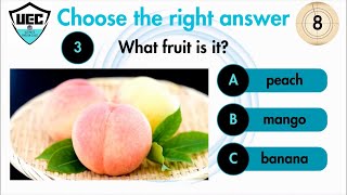 Learn the Names of Fruits and their Pronunciation with Quizzes  ESL Kids  Quiz 5 [upl. by Kcirred944]