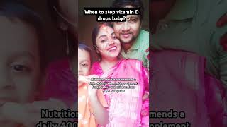 When to stop vitamin D drops babyshorts youtubeshorts newparenttips parentingtipsandtricks [upl. by Ailedamla145]