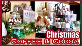 Christmas Coffee amp Hot Cocoa Bar Station at Home  25 Days of Christmas DAY 17 [upl. by Verena943]