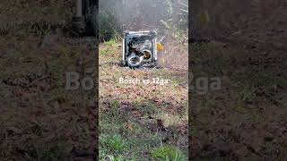 Bosch Jobsite Radio vs 12ga OO Buckshot 12ga bosch shf OObuckshot [upl. by Tony]