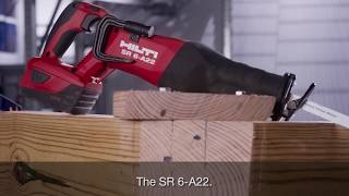 INTRODUCING Hilti SR 6A22 Reciprocating Saw [upl. by Ellehcsar]