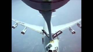 Air refuelling accident E8 AWACS [upl. by Yllatan]