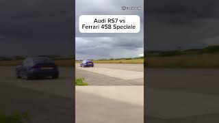 Audi RS7 vs Ferrari 458 Speciale  automobile [upl. by Daggna]