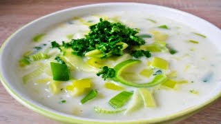 Rezept Porreesuppe schnell und einfach selber machen  vegetarisch  Leek Soup [upl. by Jeth934]