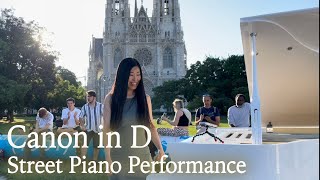 Canon in D Pachelbels Canon  Street Piano Performance  YUKI PIANO [upl. by Eahs907]