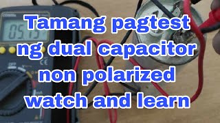 How to test non polarized dual capacitor [upl. by Mian447]