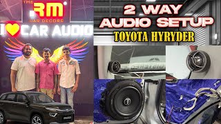 HYRYDER 2 Way Active Audio Setup Using Xcelsus 2B Component In Front amp Back  Doors amp Dicky Damping [upl. by Adias]