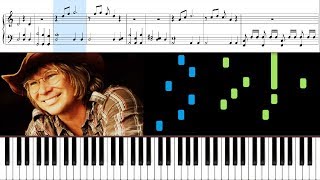 Perhaps Love John Denver  Piano Tutorial  Sheets [upl. by Sternlight]