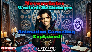 Neverwinter  Warlock animation cancelling tutorial [upl. by Annayram]