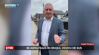 Se asfalteaza in orasul Vicovu de Sus [upl. by Adnohr]