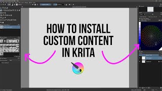 Installing Krita Brushes amp Custom Content  Tutorial [upl. by Eardna629]