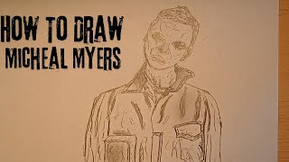 How To Draw Micheal Myers [upl. by Lanie971]