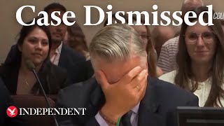 Alec Baldwin breaks down in tears as Rust shooting case is dismissed [upl. by Assenev]