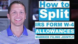 How to Split W4 Allowances [upl. by Hpsoj]