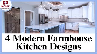 4 Modern Farmhouse Kitchen Designs  Interior Design Ideas [upl. by Nitza116]