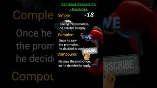 Sentence Conversion  Practices18English listening practicesLearn English Grammarspoken English [upl. by Salohci]