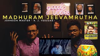 Madhuram Jeevamrutha Bindhu Song Reaction  Chenkol  Johnson Master  KJ Yesudas  TCM [upl. by Htaek]