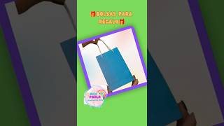 🎁Como hacer Bolsas de papel para regalo  how to make paper gift bags 🎀  Hola Paola bolsadepapel [upl. by Nylhtiak223]