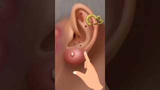 asmr ear cleaning animation asmrvideo relaxing animation asmr satysfying relax [upl. by Ring107]