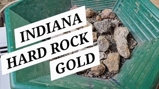 HARD ROCK GOLD MINING IN INDIANA plus HEX pan TroubledOnePaydirt paydirt gaw drawing [upl. by Nahtonoj732]