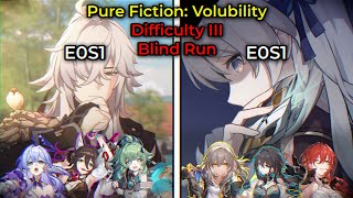 NEW 25 PURE FICTION III  BLIND RUN  E0 Jing Yuan E0 Firefly  Honkai Star Rail 25 [upl. by Wainwright]