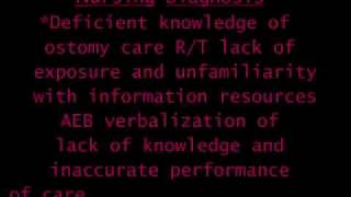 Care Plan for the Patient with a Colostomy [upl. by Singhal]