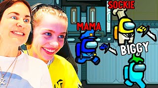 MAMA AND SOCKIE GOT IMPOSTOR  Among Us Gaming w The Norris Nuts [upl. by Llennor]