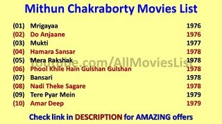 Mithun Chakraborty Movies List [upl. by Imefulo254]