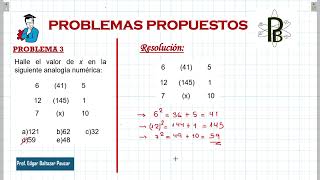 ANALOGIAS NUMERICAS ‐ Razonamiento Matemático [upl. by Naleek862]