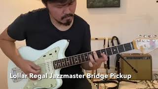 Lollar Regal Jazzmaster Pickup Demo [upl. by Attesoj]