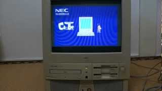 NEC PC9821 Cb CanBe Windows31 起動 [upl. by Annahsat]